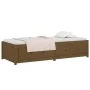 Sofá cama de madera maciza de pino marrón miel 90x190 cm de vidaXL, Camas y somieres - Ref: Foro24-821597, Precio: 203,93 €, ...