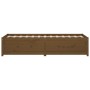 Honey brown solid pine wood sofa bed 90x190 cm by vidaXL, Beds and slatted bases - Ref: Foro24-821597, Price: 206,57 €, Disco...