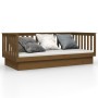 Sofá cama madera maciza de pino marrón miel 100x200 cm de vidaXL, Camas y somieres - Ref: Foro24-821572, Precio: 159,96 €, De...