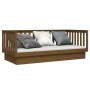 Sofá cama madera maciza de pino marrón miel 100x200 cm de vidaXL, Camas y somieres - Ref: Foro24-821572, Precio: 159,96 €, De...