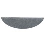 Alfombrillas de escalera autoadhesivas 10 uds gris 56x17x3 cm