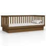 Sofá cama madera maciza de pino marrón miel 100x200 cm de vidaXL, Camas y somieres - Ref: Foro24-821572, Precio: 159,96 €, De...
