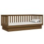 Sofá cama madera maciza de pino marrón miel 100x200 cm de vidaXL, Camas y somieres - Ref: Foro24-821572, Precio: 159,96 €, De...