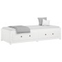 Solid white pine wood sofa bed 90x200 cm by vidaXL, Beds and slatted bases - Ref: Foro24-821590, Price: 248,26 €, Discount: %