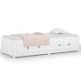Solid white pine wood sofa bed 90x200 cm by vidaXL, Beds and slatted bases - Ref: Foro24-821590, Price: 248,26 €, Discount: %