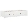Sofá cama madera maciza de pino blanco 90x200 cm de vidaXL, Camas y somieres - Ref: Foro24-821590, Precio: 248,11 €, Descuent...