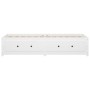 Sofá cama madera maciza de pino blanco 90x200 cm