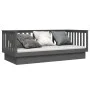 Sofá cama de madera maciza de pino gris 100x200 cm de vidaXL, Camas y somieres - Ref: Foro24-821571, Precio: 159,96 €, Descue...