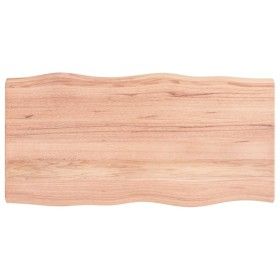 Treated wood table top with natural brown edge 100x50x(2-4)cm by vidaXL, Table tops - Ref: Foro24-363951, Price: 51,95 €, Dis...