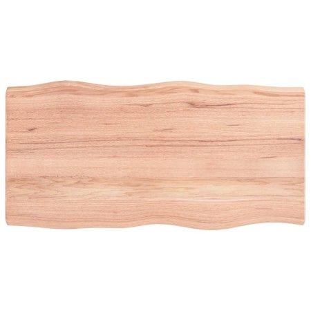 Treated wood table top with natural brown edge 100x50x(2-4)cm by vidaXL, Table tops - Ref: Foro24-363951, Price: 51,95 €, Dis...