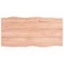 Treated wood table top with natural brown edge 100x50x(2-4)cm by vidaXL, Table tops - Ref: Foro24-363951, Price: 51,95 €, Dis...