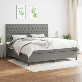 Boxspringbett mit dunkelgrauer Stoffmatratze 200x200 cm von vidaXL, Betten und Lattenroste - Ref: Foro24-3142042, Preis: 662,...
