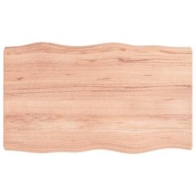 Treated wood table top with natural brown edge 100x60x(2-6)cm by vidaXL, Table tops - Ref: Foro24-363955, Price: 75,02 €, Dis...