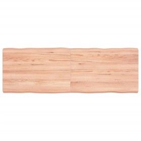 Treated oak wood table top with natural edge 120x40x6 cm by vidaXL, Table tops - Ref: Foro24-363957, Price: 42,37 €, Discount: %