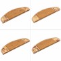 Alfombrilla autoadhesiva de escalera 15 uds beige 65x21x4 cm