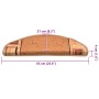 Alfombrilla autoadhesiva de escalera 15 uds beige 65x21x4 cm