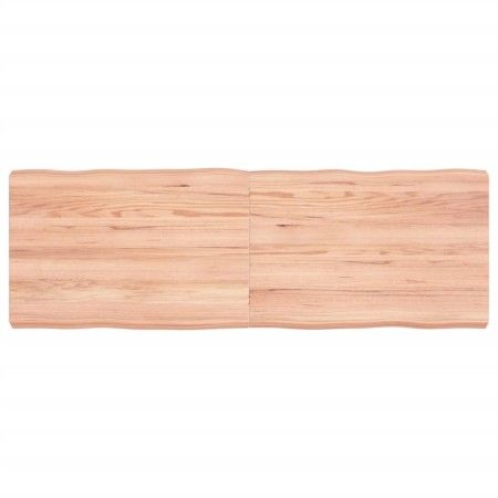 Tischplatte aus behandeltem Holz mit naturbrauner Kante, 120 x 40 x (2–6) cm von vidaXL, Tischplatten - Ref: Foro24-363957, P...