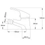 Chrom-Bidet-Mischbatterie von vidaXL, Wasserhähne - Ref: Foro24-140830, Preis: 25,57 €, Rabatt: %