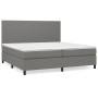 Box spring bed with dark gray fabric mattress 200x200 cm by vidaXL, Beds and slatted bases - Ref: Foro24-3141642, Price: 659,...