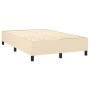 Box spring bed with cream fabric mattress 120x200 cm by vidaXL, Beds and slatted bases - Ref: Foro24-3142006, Price: 440,57 €...