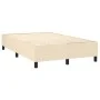 Box spring bed with cream fabric mattress 120x200 cm by vidaXL, Beds and slatted bases - Ref: Foro24-3142006, Price: 430,61 €...