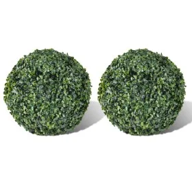 Artificial boxwood ball bush H27 cm 2 units by vidaXL, artificial flora - Ref: Foro24-40871, Price: 29,90 €, Discount: %
