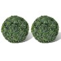 Artificial boxwood ball bush H27 cm 2 units by vidaXL, artificial flora - Ref: Foro24-40871, Price: 30,30 €, Discount: %