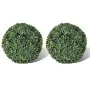 Artificial boxwood ball bush H27 cm 2 units by vidaXL, artificial flora - Ref: Foro24-40871, Price: 29,90 €, Discount: %