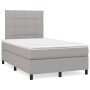 Boxspringbett mit hellgrauer Stoffmatratze 120x200 cm von vidaXL, Betten und Lattenroste - Ref: Foro24-3141761, Preis: 408,65...