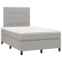 Boxspringbett mit hellgrauer Stoffmatratze 120x200 cm von vidaXL, Betten und Lattenroste - Ref: Foro24-3141761, Preis: 408,65...