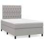 Boxspringbett mit hellgrauer Stoffmatratze 120x200 cm von vidaXL, Betten und Lattenroste - Ref: Foro24-3142001, Preis: 411,24...