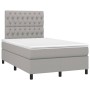 Boxspringbett mit hellgrauer Stoffmatratze 120x200 cm von vidaXL, Betten und Lattenroste - Ref: Foro24-3142001, Preis: 411,24...