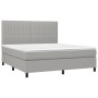 Boxspringbett mit hellgrauer Stoffmatratze 180x200 cm von vidaXL, Betten und Lattenroste - Ref: Foro24-3141953, Preis: 598,85...