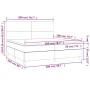 Cama box spring con colchón tela color crema 200x200 cm de vidaXL, Camas y somieres - Ref: Foro24-3141646, Precio: 618,54 €, ...