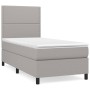 Boxspringbett mit hellgrauer Stoffmatratze 100x200 cm von vidaXL, Betten und Lattenroste - Ref: Foro24-3141673, Preis: 333,51...