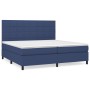 Box spring bed with blue fabric mattress 200x200 cm by vidaXL, Beds and slatted bases - Ref: Foro24-3141807, Price: 683,77 €,...
