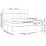 Box spring bed with blue fabric mattress 200x200 cm by vidaXL, Beds and slatted bases - Ref: Foro24-3141807, Price: 667,57 €,...