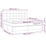Cama box spring con colchón tela azul 200x200 cm de vidaXL, Camas y somieres - Ref: Foro24-3141807, Precio: 679,75 €, Descuen...
