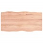 Treated wood table top with natural brown edge 80x40x(2-4) cm by vidaXL, Table tops - Ref: Foro24-363939, Price: 45,54 €, Dis...