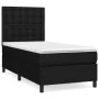 Box spring bed with black fabric mattress 90x200 cm by vidaXL, Beds and slatted bases - Ref: Foro24-3142067, Price: 335,52 €,...