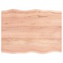 Treated oak wood table top with natural edge 80x60x2 cm by vidaXL, Table tops - Ref: Foro24-363944, Price: 48,61 €, Discount: %