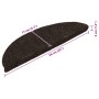 Felpudos autoadhesivos para escaleras, 5 unidades, 56 x 17 x 3