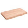 Treated wood table top with natural brown edge 80x50x(2-6) cm by vidaXL, Table tops - Ref: Foro24-363943, Price: 51,95 €, Dis...