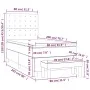 Box spring bed with pink velvet mattress 80x200 cm by vidaXL, Beds and slatted bases - Ref: Foro24-3138054, Price: 351,01 €, ...
