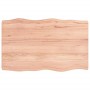 Treated wood table top with natural brown edge 80x50x(2-6) cm by vidaXL, Table tops - Ref: Foro24-363943, Price: 51,95 €, Dis...