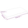 Treated wood table top with natural brown edge 80x50x(2-6) cm by vidaXL, Table tops - Ref: Foro24-363943, Price: 51,95 €, Dis...