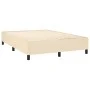 Box spring bed with cream fabric mattress 140x200 cm by vidaXL, Beds and slatted bases - Ref: Foro24-3141862, Price: 504,75 €...