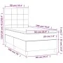 Box spring bed with light gray fabric mattress 90x190 cm by vidaXL, Beds and slatted bases - Ref: Foro24-3141737, Price: 325,...