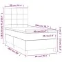 Box spring bed with dark gray fabric mattress 90x200 cm by vidaXL, Beds and slatted bases - Ref: Foro24-3141746, Price: 353,1...