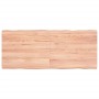 Treated wood table top with natural brown edge 120x50x(2-6)cm by vidaXL, Table tops - Ref: Foro24-363959, Price: 49,21 €, Dis...
